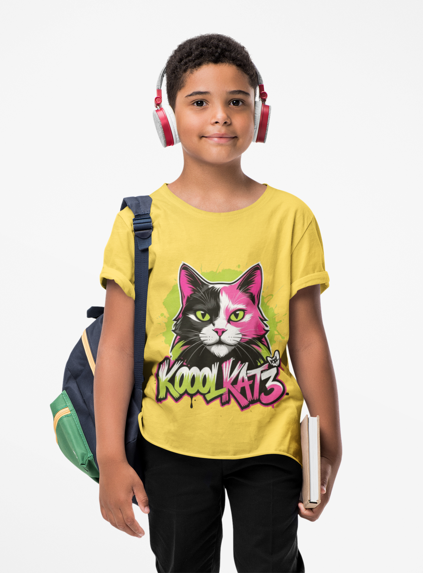 Cool Cat Kids Tee - Fun Graphic T-Shirt for Animal Lovers