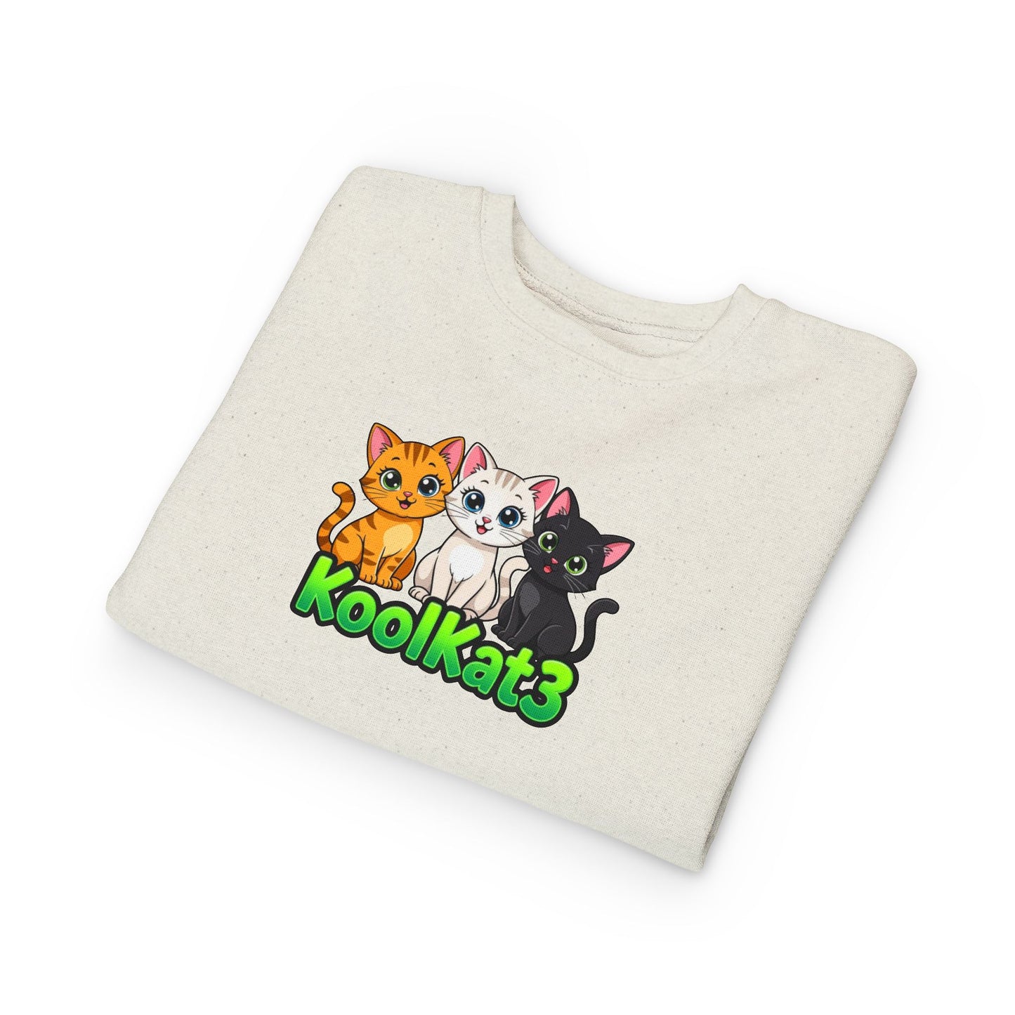 Cute Cat Toddler Sweatshirt - KoolKat3 Design