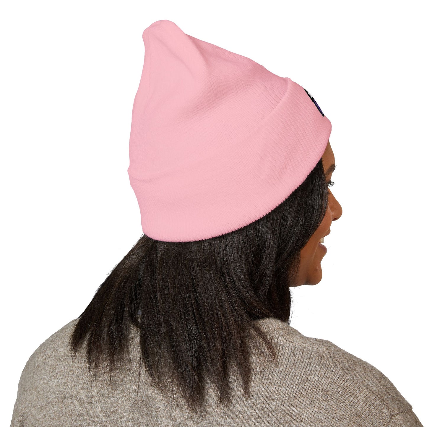 Embroidered "Kool Kat3" Cuffed Beanie — Cozy Streetwear Knit Hat