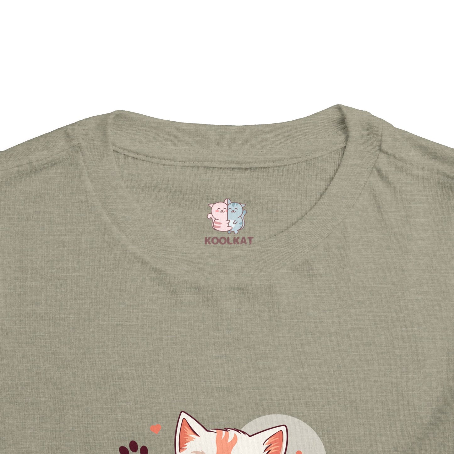 Adorable Toddler Cat Tee Shirt, Perfect Gift for Cat Lovers, Cute Baby T-Shirt for Birthdays, Pet-themed Apparel, Toddler Short Sleeve Top
