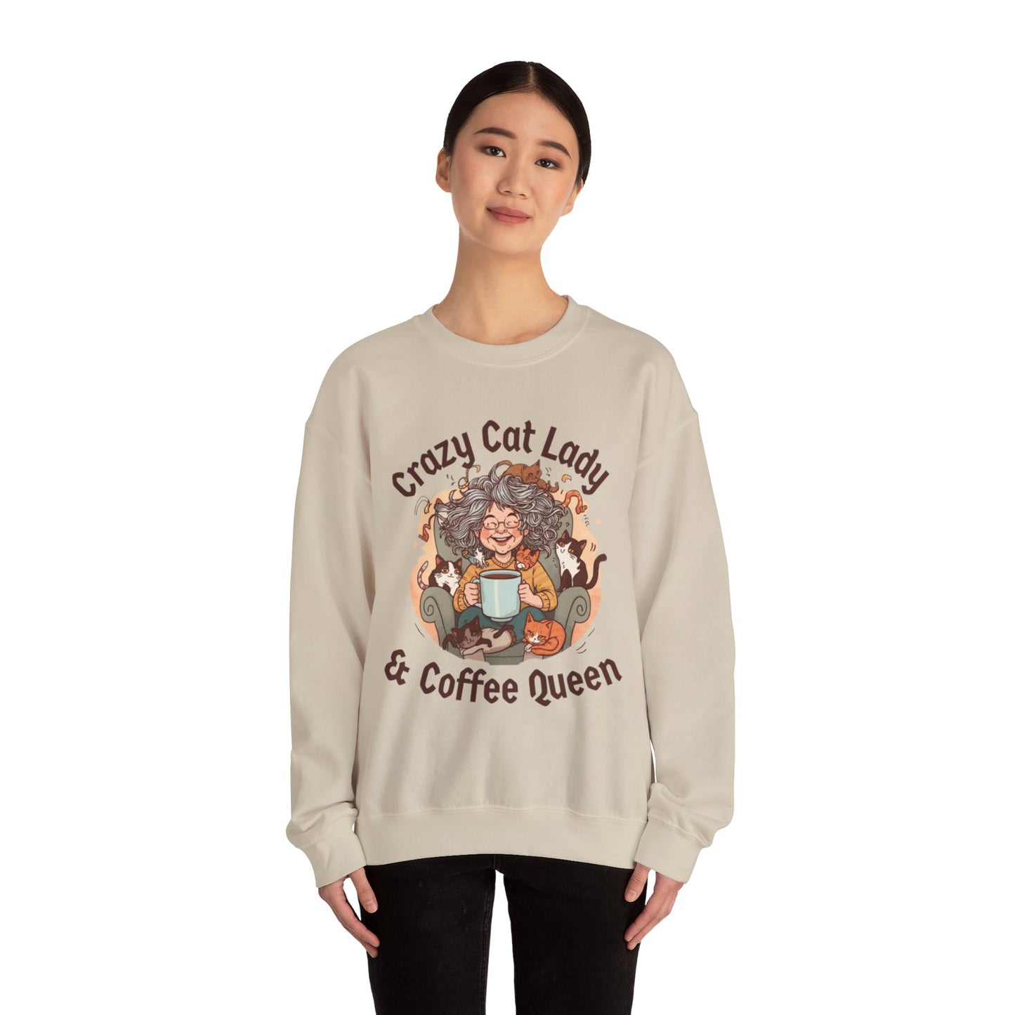 Crazy Cat Lady & Coffee Queen Sweatshirt