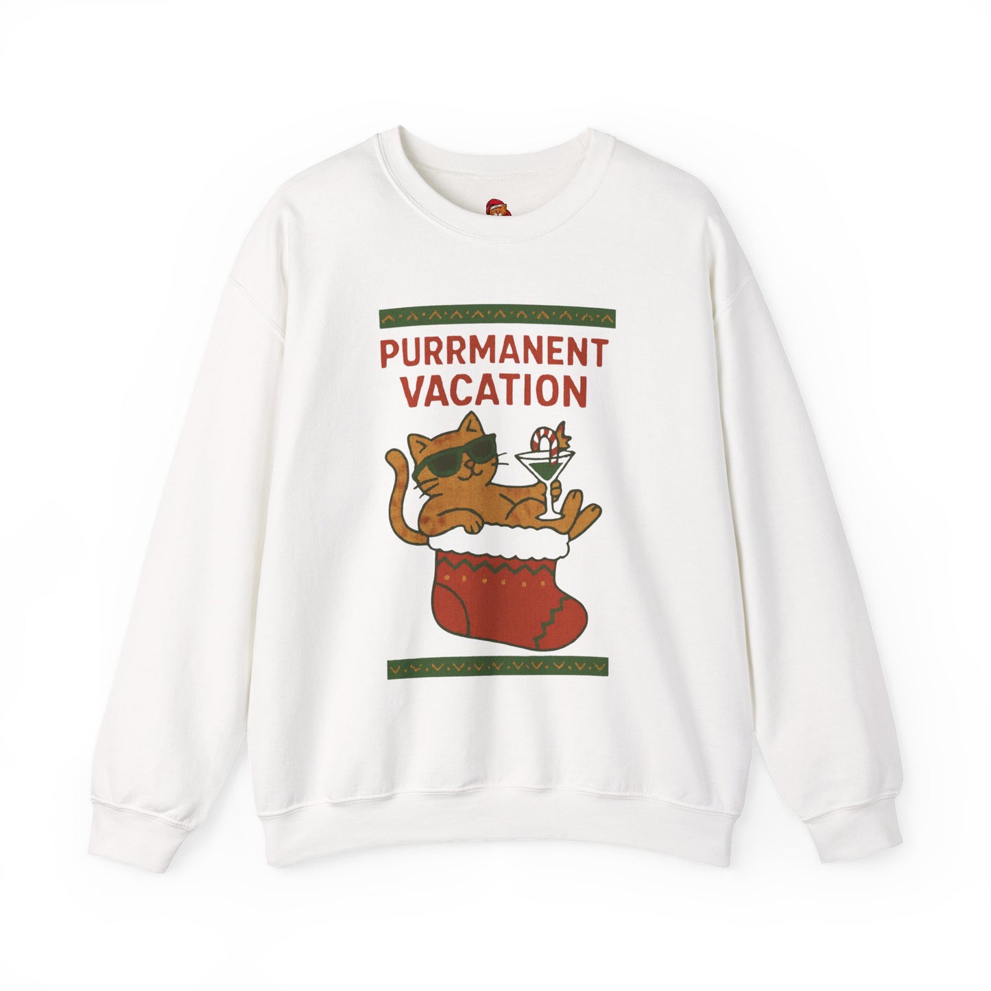 Purrmanent Vacation Crewneck Sweatshirt