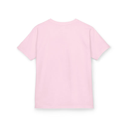 Kids Tee — "Stay Pawsitive" Sleeping Cat Graphic