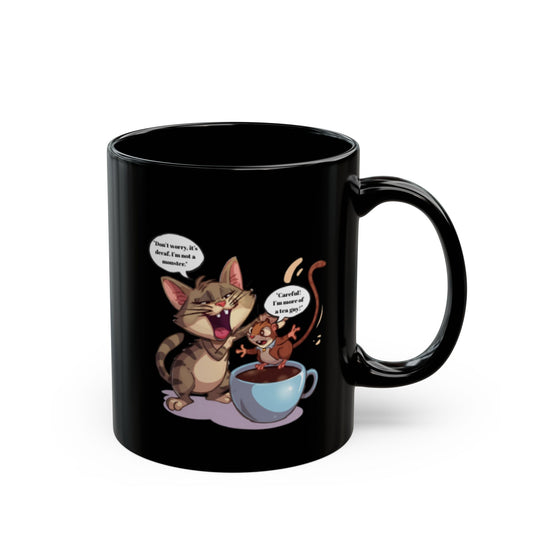 Whimsical Cat Mug, Cute Coffee Cup, Funny Animal Mug, Gift for Cat Lovers, 11oz & 15oz Options