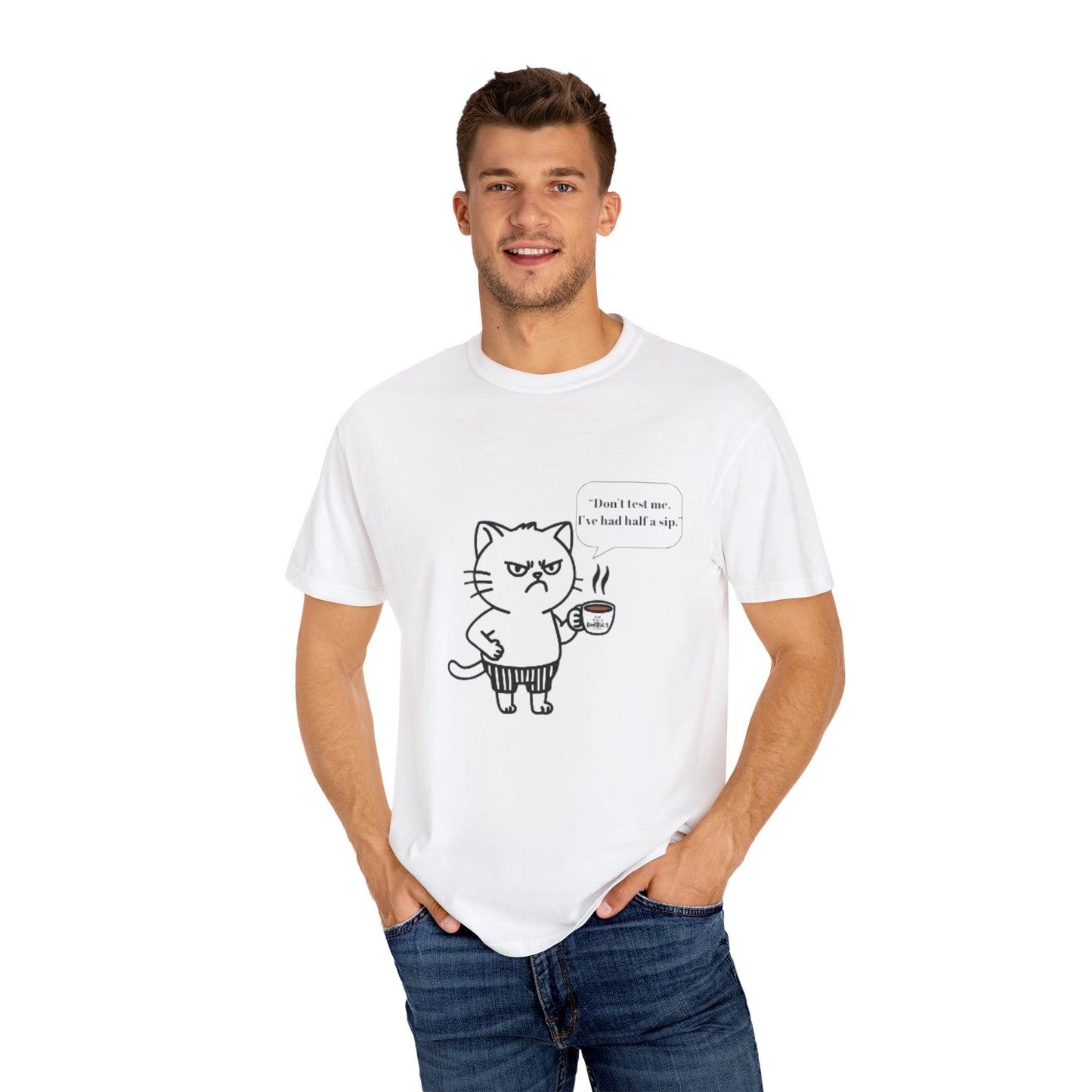 Funny Cat Graphic T-Shirt, Gift for Cat Lovers, Humorous Tee, Pet Lover Apparel, Casual Wear, Birthday Gift, Cute Cat Design