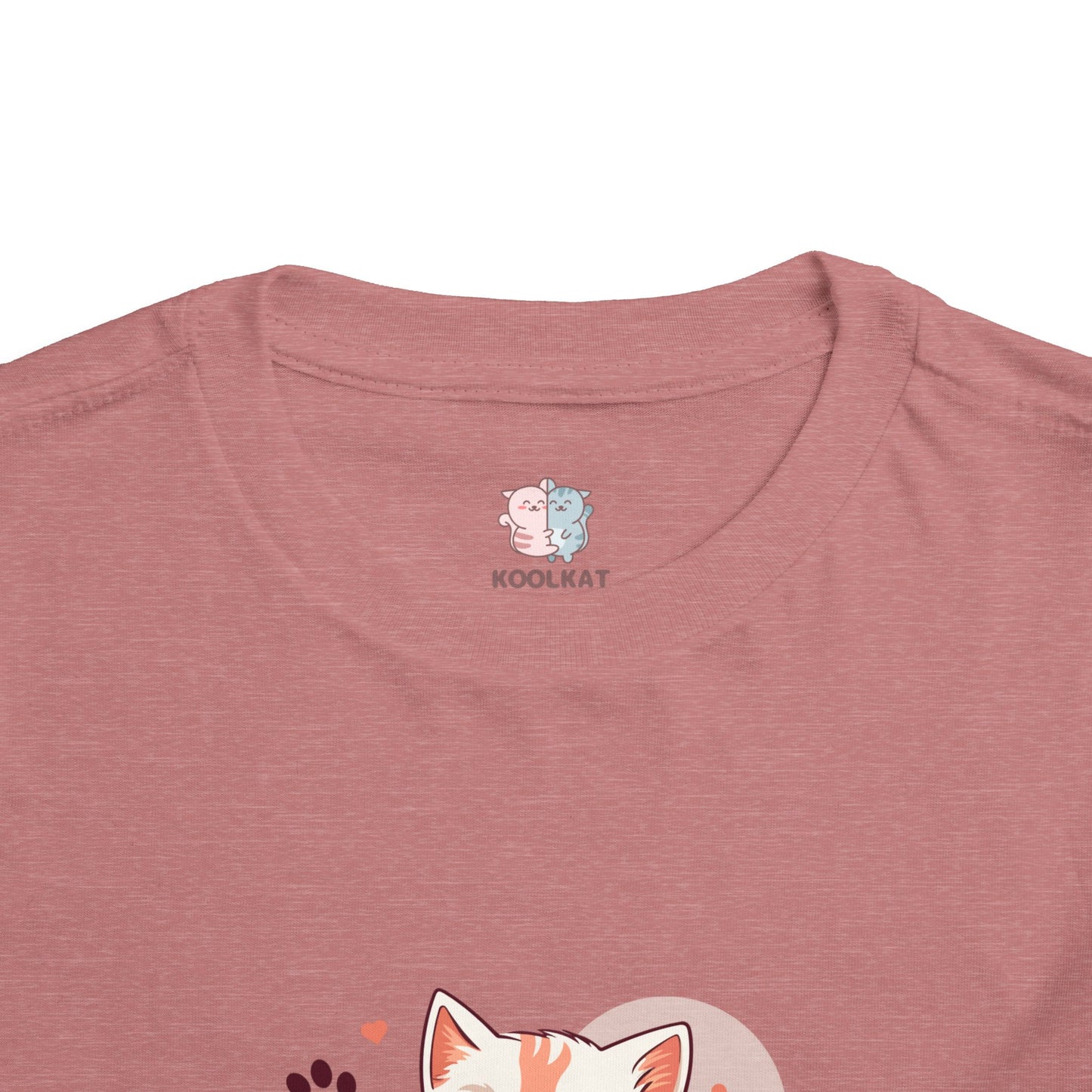 Adorable Toddler Cat Tee Shirt, Perfect Gift for Cat Lovers, Cute Baby T-Shirt for Birthdays, Pet-themed Apparel, Toddler Short Sleeve Top