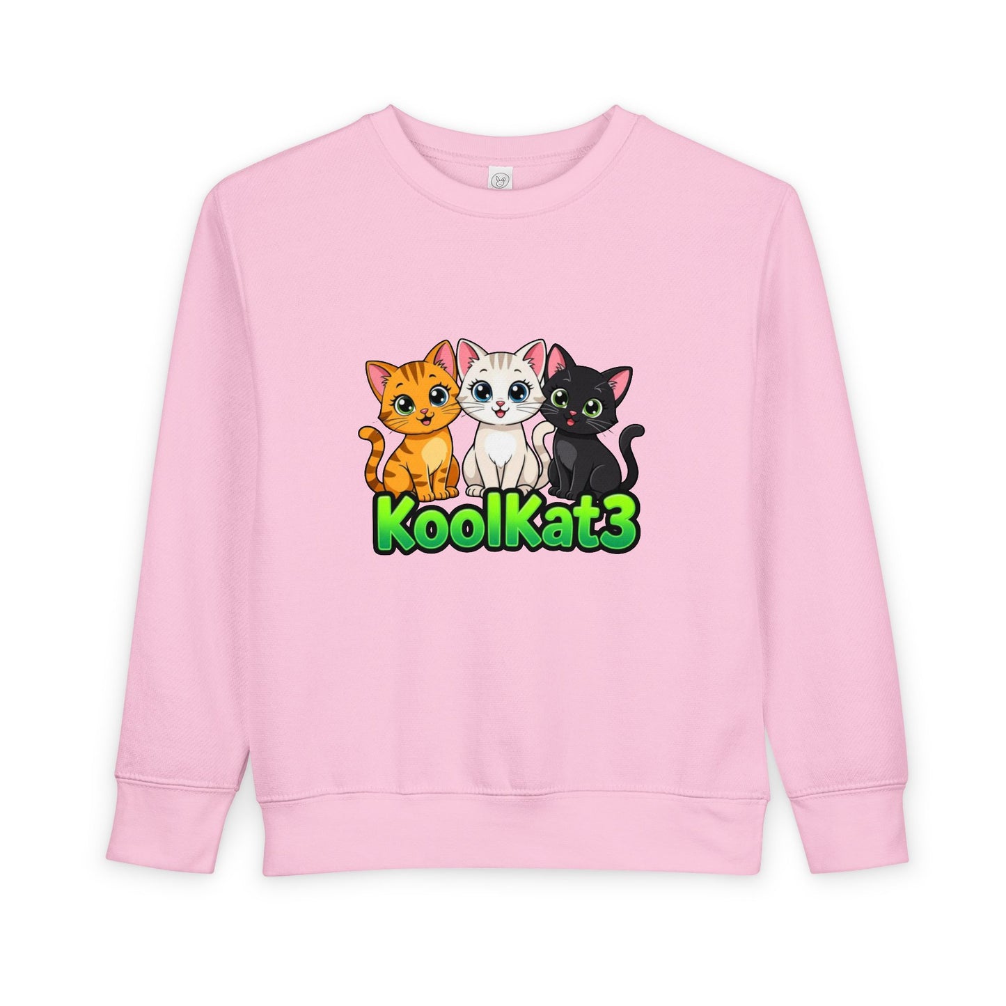 Cute Cat Toddler Sweatshirt - KoolKat3 Design