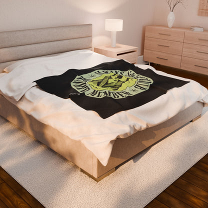 Cozy Plush Blanket - Always Sleepy Club, Soft Throw for Naps, Home Decor, Gift for Sleep Lovers, Comfy Bed Spread