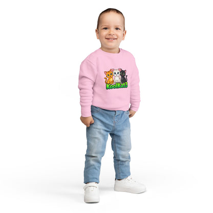 Cute Cat Toddler Sweatshirt - KoolKat3 Design