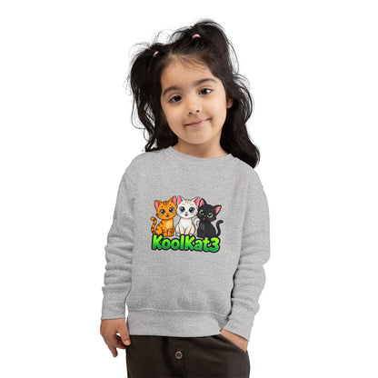 Cute Cat Toddler Sweatshirt - KoolKat3 Design