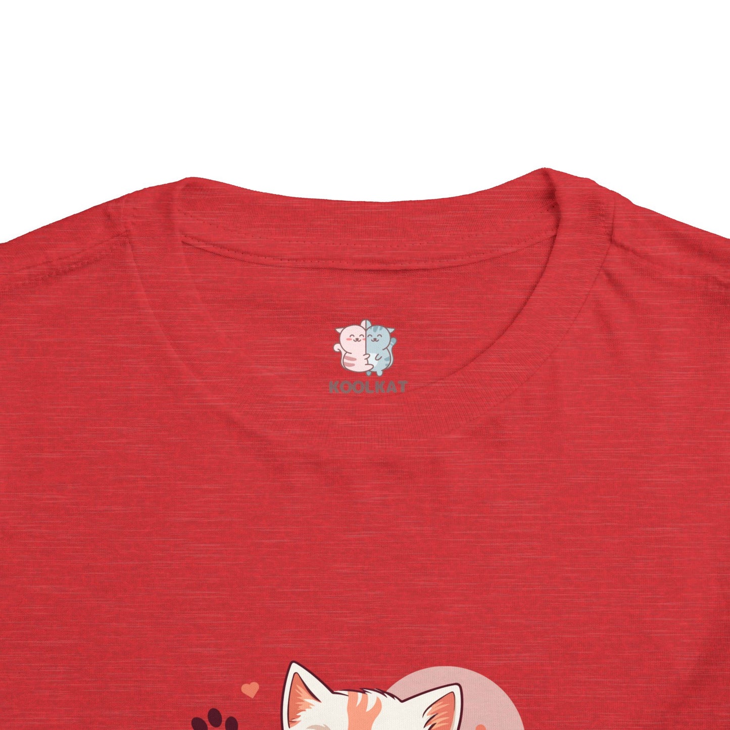 Adorable Toddler Cat Tee Shirt, Perfect Gift for Cat Lovers, Cute Baby T-Shirt for Birthdays, Pet-themed Apparel, Toddler Short Sleeve Top