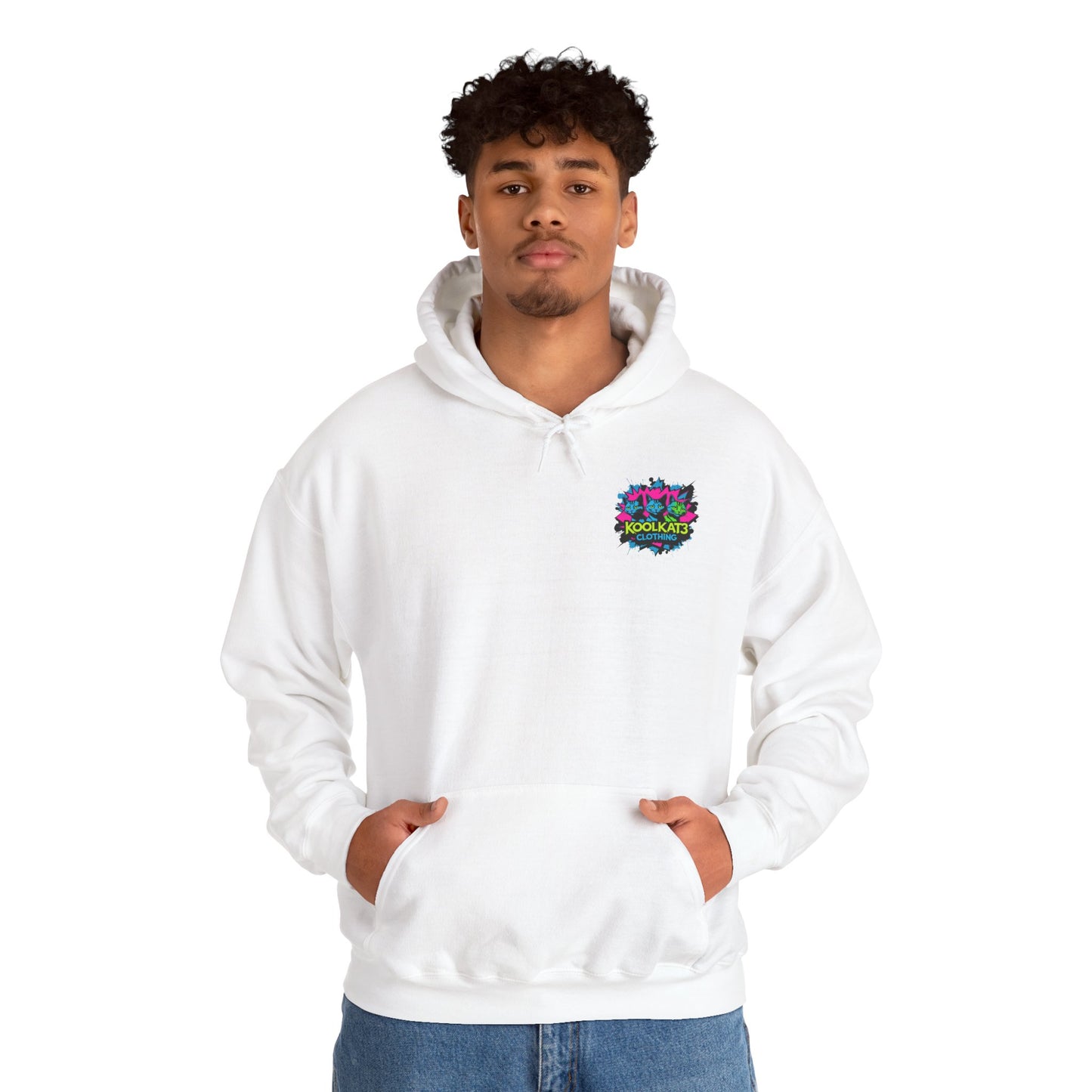 KoolKat3 Graffiti Cat Hoodie — Streetwear Pullover with KoolKat3 Logo