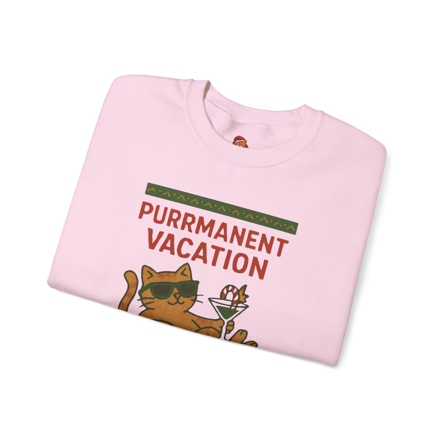 Purrmanent Vacation Crewneck Sweatshirt