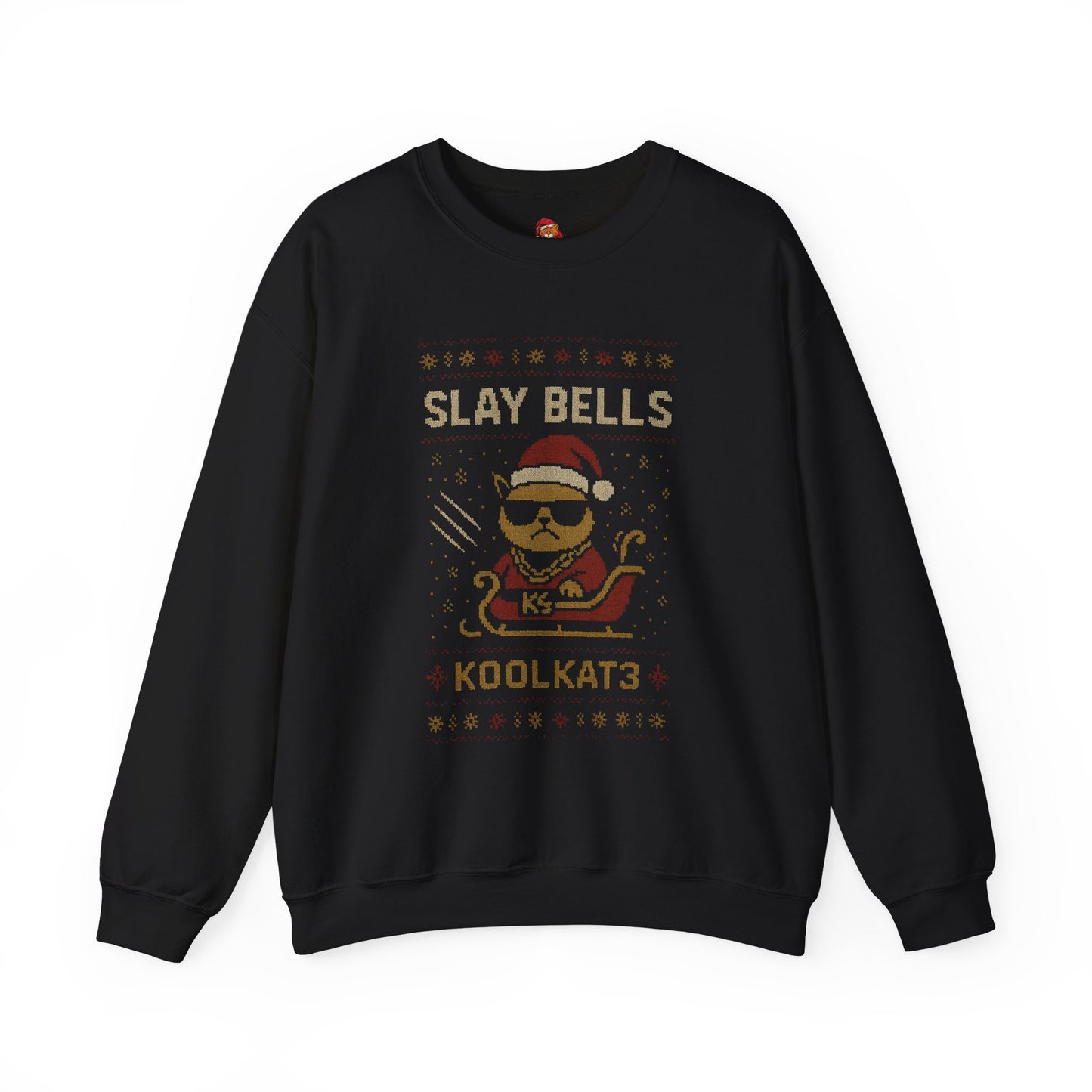 Holiday Slay Bells Crewneck Sweatshirt for Cozy Festive Vibes