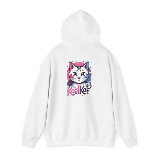 Kool Kat Unisex Hoodie | Cozy Cat Sweatshirt | Perfect Gift for Cat Lovers | Trendy Winter Apparel | Unique Animal Design