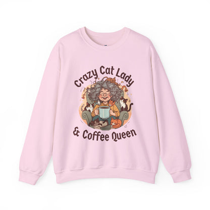 Crazy Cat Lady & Coffee Queen Sweatshirt