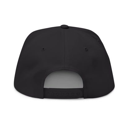 Flat Bill Cap — Kool Kat3 Embroidered Snapback Hat