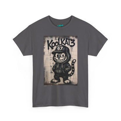 KoolKat3 Street Art Cat T‑Shirt — Retro Graffiti Cartoon Tee